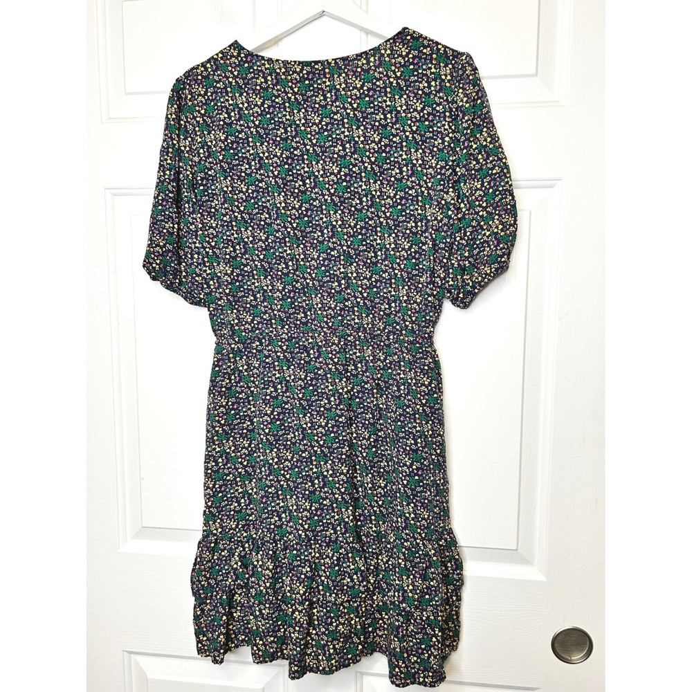 Flag & Anthem Floral Mini Dress Large Tassel Ruffle - Picture 5 of 7